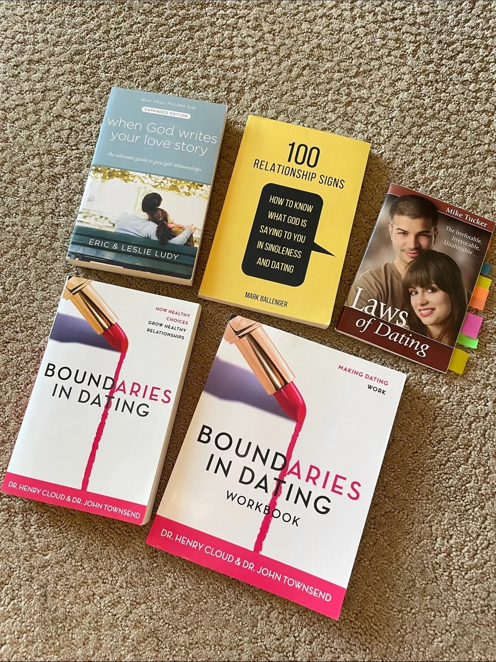 Christian book lot- relationships and dating